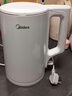 美的（Midea）电热水壶家用烧水壶年货泡茶0涂层食品级304不锈钢自动断电双层防烫全钢无缝1.5L大容量 MK-HJ1566 实拍图