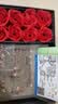 餐将军 红玫瑰永生花束礼盒香皂花999银针一周耳钉生日礼物送女友老婆 实拍图