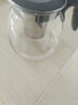 茶吧机饮水机玻璃电热水壶茶壶茶台电茶炉保温壶单壶带滤网耐高温茶具大容量水壶泡茶壶茶水分离 黑色半把款式 实拍图