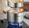 苏泊尔SUPOR 蒸滋味复底304不锈钢汤蒸多用蒸锅24cm单层蒸笼SZ24S1 实拍图