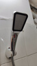 300孔增压花洒喷头套装淋浴喷头浴室跨境方形手持莲蓬头节水花洒 银色1个 实拍图