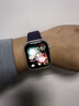 Apple/苹果WatchS11智能手表GPS款46毫米银色铝金属表壳雾紫色运动型表带M/L-联通补贴 实拍图