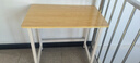 舒客艺家 电脑桌台式小户型小桌子家用学习桌写字办公书桌电竞长条桌子 木纹白架单桌80*50*74 加固电脑桌 实拍图