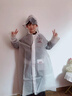 牧萌（moremerry）儿童雨衣男女童学生上学带书包位雨披 淘气熊 3XL  实拍图