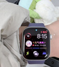 Apple/苹果 【女神节】Watch S11 智能手表GPS款42毫米银色铝金属表壳雾紫色运动型表带S/M 实拍图