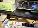 戟创AGKey-D1实木生态板桌面增高架电脑显示器托架台式桌面屏幕置物架 黑色碳纤维纹理 70*20*10.2cm 实拍图