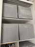 登比布艺收纳箱衣服棉被整理箱玩具衣物储物箱百纳箱 烟灰色66L2只装 实拍图
