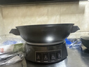 奥克斯（AUX）电炒锅铸铁无涂层一体多功能插电锅炒菜专用物理不粘电热锅大容量炖蒸煮煎电蒸锅家用电锅电火锅 标准款-32CM单笼【推荐3-5人】11L 实拍图