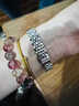 十瑞（SHIRUI）精钢手链表带男 不锈钢表带适用天梭力洛克浪琴西铁城卡西欧美度满天星手表链男女手表表带配件 时尚款-银带 20mm 蝴蝶扣 实拍图