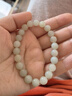 中国黄金和田玉手串手链女玉手串转运珠女款玉石生日礼物妇女节妈妈女朋友 和田玉手串-高冰晴8mm 实拍图