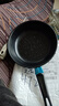 【亏本清仓】韩式麦饭石色不粘锅平底锅铁锅电磁炉不带盖 黑色小煎锅 16cm 实拍图
