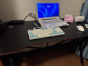 奥伦福特  电脑桌台式家用电竞游戏桌办公书桌简约书房写字桌子 碳纤维纹路单桌-120*60 升级款电竞桌 实拍图