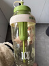 【京东物流】水杯冰霸吸管杯高颜值学生茶水分离大容量杯子 肚肚杯1个-浅绿色 实拍图