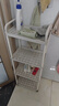 京东物流 落地小推车置物架家用玩具零食办公桌卫生间厨房储物架 白色四层 实拍图