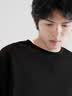 MARKLESS全棉卫衣男士春季100%棉休闲圆领上衣内搭套头衫0434 星空黑 M 实拍图