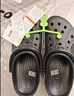 卡骆驰（CROCS）洞洞鞋贝雅卡骆班轻便耐磨一脚蹬休闲鞋|205089 黑色/白色-066 43 (270mm) 实拍图