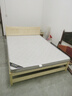 零树实木床双人床简易床1.5m*2m床+10cm椰棕床垫 包安装 JYA-04(套装) 实拍图