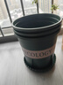 九千谷花盆加仑盆 园艺种植家用塑料花盆兰花盆带托盘24*24cm3个装5082 实拍图