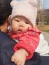 尼多熊婴儿帽子春秋胎帽儿童帽子婴幼儿6-12月初生宝宝双层囟门帽 实拍图