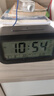 康巴丝（Compas）电子闹钟夜光智能语音报时起床神器闹铃强力叫醒儿童学生床头钟开学必备 2139 黑色充电款开学季 实拍图
