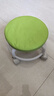 【京喜甄选】椅子万向轮美缝凳子带轮旋转擦地矮凳美甲修脚凳滑轮 儿童凳-绿色款 实拍图