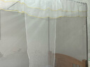 家用加密蚊帐单开一门老式双人1.5米宿舍1.0米宫廷公主风1.8米床 【落叶荷花】白色蚊帐+支架 宽1.5米X2米长 实拍图