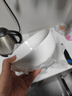 纯白陶瓷汤碗甜品碗沙拉碗新款陶瓷高档面碗家用碗直口大容量汤碗 纯白6英寸直口碗【2只装】 实拍图