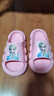 迪士尼童鞋夏季浴室凉拖鞋女童爱莎公主户外防滑一字拖F1361 橘粉  实拍图