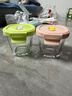 babycare婴儿辅食盒玻璃宝宝辅食保鲜工具便携防漏蒸煮冷冻储存青+粉220ml 实拍图
