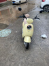爱玛（AIMA）铅酸超长续航电动车电瓶车女士时尚成人代步外卖电动摩托车露娜 蕉蕉黄【智能互联+1000W电机】 实拍图