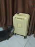 贝初众行李箱次日达小型可登机箱大容量拉杆旅行密码皮箱子高颜值 奶酪黄【升级多功能】加厚款 20英寸 【登机尺寸】无侧把手挂钩 实拍图