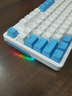 雷柏（Rapoo） V500PRO白蓝升级款 104键有线背光机械键盘 PBT双色键帽电脑办公游戏全键无冲可编程键盘 茶轴 实拍图