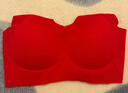 浪莎内衣女大红本命年小胸无痕聚拢防下垂大红色结婚马年无钢圈文胸 实拍图
