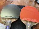 红双喜DHS狂飚五星乒乓球拍直拍碳素单拍双面反胶全能型R5006C带拍套 实拍图