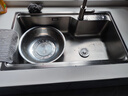 九牧（JOMOO）不锈钢拉丝水槽大容量洗菜盆洗碗池大单槽龙头套餐75*45 02277 实拍图