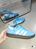 adidas「T头鞋」VL COURT复古休闲板鞋德训鞋男女阿迪达斯轻运动   蓝色/亮白/树脂黄 (推荐女生选小半码)   45 实拍图