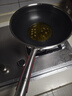 康巴赫炒锅不粘锅316L不锈钢炒菜锅32cm蜂窝平底煎炒锅电磁炉燃气灶通用 实拍图