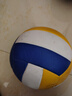 蜜乐糖排球5号PVC初中小学生中考训练比赛沙滩软排球标准机缝 实拍图