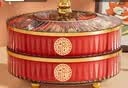 彩致（CAIZHI）水果盘新年果盘客厅干果收纳盒零食糖果盒 双层果盘CZ6885 实拍图