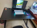 甄严选电脑桌台式电竞桌椅套装组合桌子办公家用桌学习桌书房书桌写字桌 【电竞桌椅套装】黑碳纤维面120*70CM 实拍图
