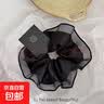 新款韩系法式猪大肠发圈韩系网红森女简约复古肥肠头绳可爱儿童女 2个：黑色 实拍图