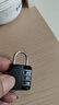 拾致四位密码挂锁金属户外大门锁工具行李箱密码锁健身房学校学生柜 【三位锁】短梁 小号 黑色 实拍图