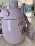 Vanow保温杯女高颜值大容量儿童学生吸管水杯子便携316不锈钢大肚杯壶 实拍图