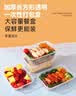 佳茉 一次性饭盒1000ml带盖长方形打包盒50只加厚塑料快餐保鲜盒 实拍图