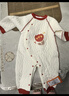 贝瑞加（Babyprints）婴儿连体衣男女宝宝秋冬保暖衣服夹棉加厚爬服柔软哈衣 红花59 实拍图