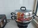 康巴赫铸铁电炒锅8-12人炖蒸煮一体多功能锅家用炒菜电炒锅涮烤电煮锅电火锅大容量电热锅38cm 实拍图