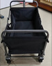 京东京造 户外露营车折叠推车营地车野餐摆摊装备买菜小拉车拖车石墨黑 实拍图