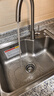 华帝（VATTI）普通厨房水槽S1大单槽拉丝304不锈钢洗菜盆洗碗盆一体成型含龙头 实拍图