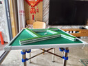 梦多福 麻将桌 折叠手动麻将机餐桌两用棋牌桌家用便携式简易手搓宿舍 80*80cm  【不锈钢腿+烟灰缸 】 升级款 实拍图