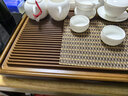 菲享 整块实木茶盘家用茶托盘大号排水式茶海茶台电木色花梨纹沥水盘 胡桃色实木茶盘65*32*3+茶席 实拍图